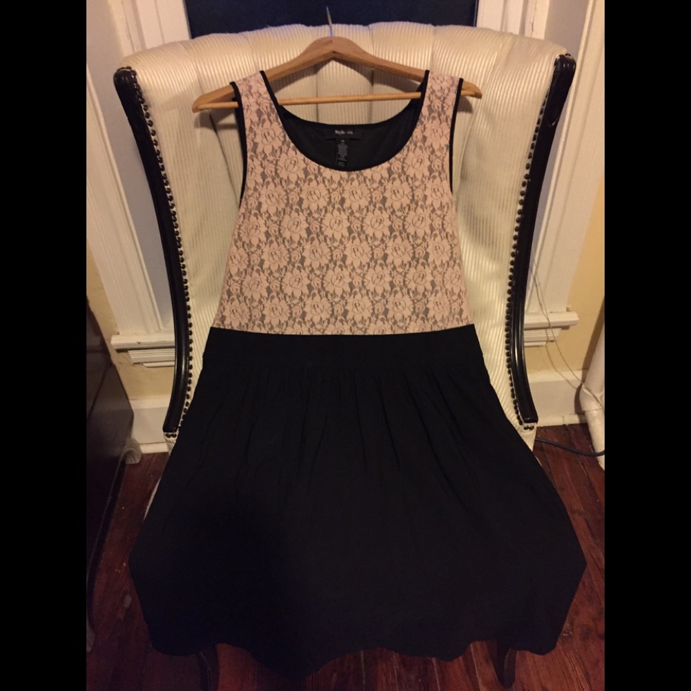 Style & Co size 14 lace detail A-Line dress.